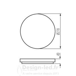 https://design-led.fr/ Plafonnier LED VARSO Ø278 18W 3000K 36,40 € 36,40 € 26440