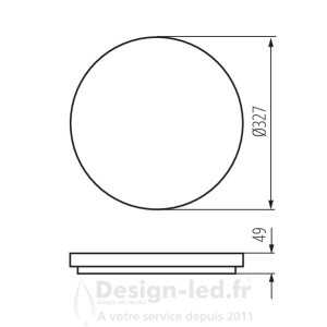 https://design-led.fr/ Plafonnier LED VARSO Ø327 24W 3000K 43,80 € 43,80 € 26444