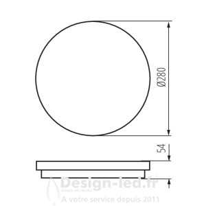 https://design-led.fr/ Plafonnier LED STIVI Ø280 24W 4000K 44,40 € 44,40 € 35000