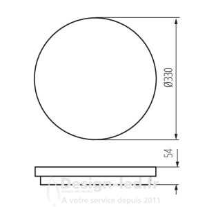 https://design-led.fr/ Plafonnier LED STIVI Ø330 36W 4000K 55,20 € 55,20 € 35002
