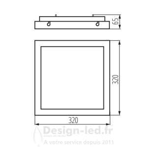 https://design-led.fr/ Plafonnier LED TYBIA 320 x 320 25W 4000K noir 63,70 € 63,70 € 24645