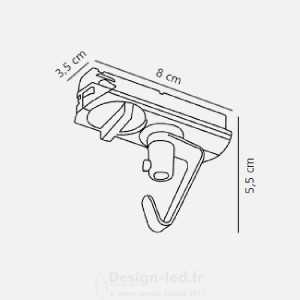 https://design-led.fr/ Link Pendant Adapter Luminaire Sur Rail mono Blanc 14,90 € 14,90 € 79069901