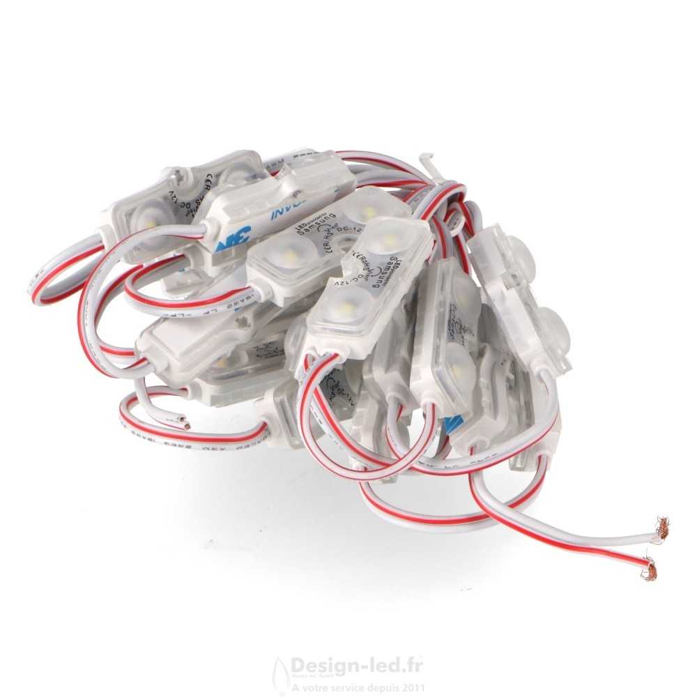 https://design-led.fr/ Chaîne de 20 Modules de 2 Leds Smd Samsung 12V Dc 1W 6000k 16,50 € 16,50 € LM7165