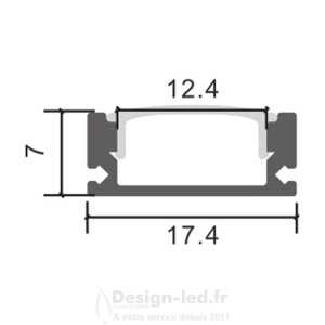 https://design-led.fr/ Profilé Aluminium Sid Laqué Noir - 2 Mètres 8,70 € 8,70 € LM3708
