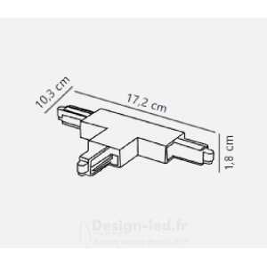 https://design-led.fr/ Link T-Connector left Luminaire sur rail Blanc 14,00 € 14,00 € 86069901