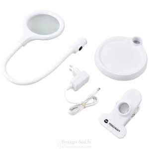 https://design-led.fr/ Lampe loupe LED Grossissement: 1.75 x blanc 4-8W 6500K 60,40 € 60,40 € 3058891