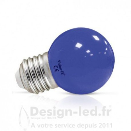 Ampoule LED E27 Bulb G45 1W Bleu, miidex, 7619 Miidex Lighting 2,60 € Ampoule LED E27