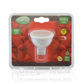 https://design-led.fr/ Ampoule GU5.3 led 5w Dimmable rouge 3,50 € 2,45 € -30%