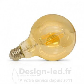 Ampoule E27 G95 led filament 8w 4000k