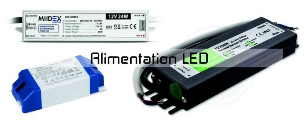 Alimentation LED 80W 24V DC 3.4A IP67 slim, dla A2025 Alimentation